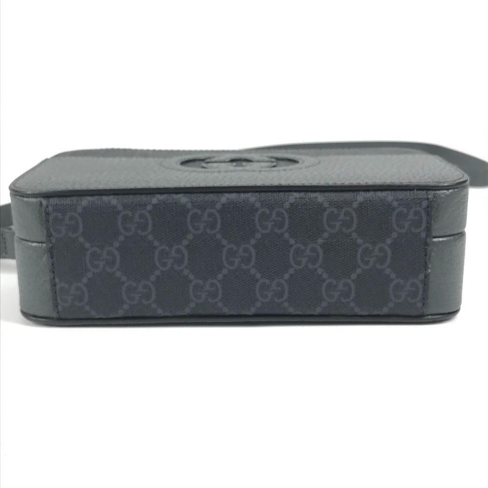 GUCCI 725341 GGスプリーム カットアウト インターロッキングG カバン 斜め掛け ポシェット ショルダーバッグ GGスプリームキャンバス ユニセックス グレー