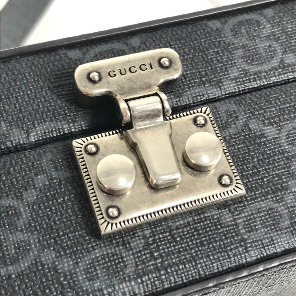 GUCCI 725341 GGスプリーム カットアウト インターロッキングG カバン 斜め掛け ポシェット ショルダーバッグ GGスプリームキャンバス ユニセックス グレー