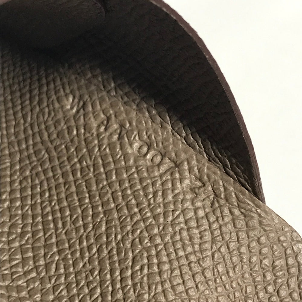 HERMES 2つ折り カルヴィデュオ カルヴィ デュオ カードケース 小銭入れ 財布 名刺入れ パスケース コインケース エプソン ユニセックス エトゥープ グレー