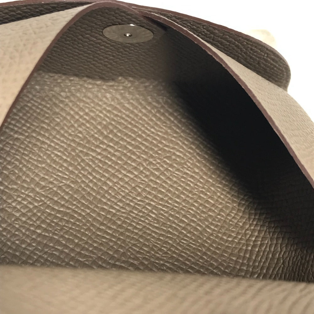 HERMES 2つ折り カルヴィデュオ カルヴィ デュオ カードケース 小銭入れ 財布 名刺入れ パスケース コインケース エプソン ユニセックス エトゥープ グレー