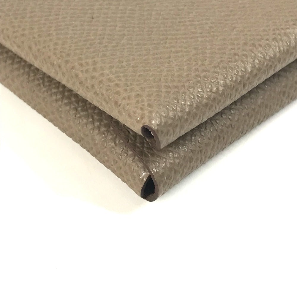 HERMES 2つ折り カルヴィデュオ カルヴィ デュオ カードケース 小銭入れ 財布 名刺入れ パスケース コインケース エプソン ユニセックス エトゥープ ベージュ