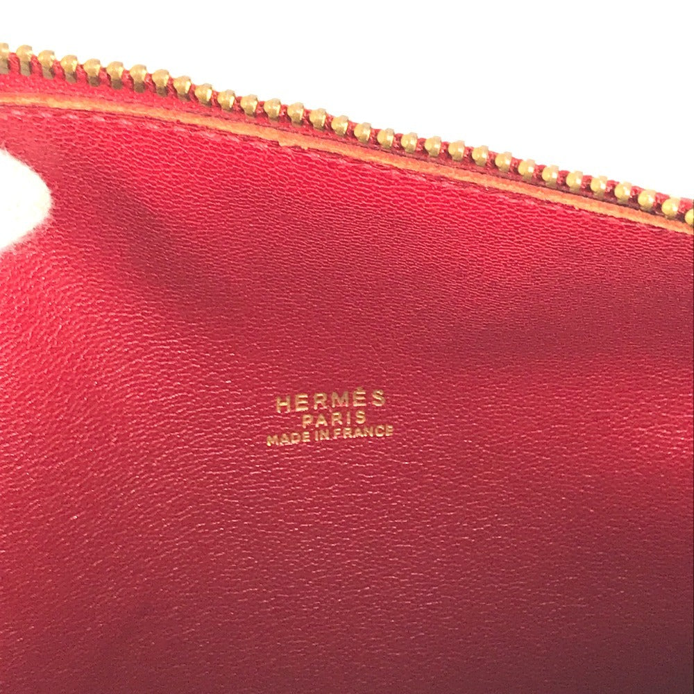 HERMES ヴィンテージ ミニ アールディ ミニボストンバッグ カバン 筒形 ハンドバッグ アルデンヌ ユニセックス レッド