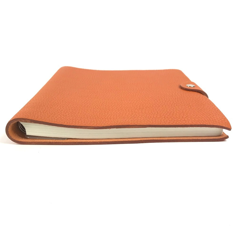 HERMES リフィル付き ユリスMM ユリス MM ノートカバー ケース ステーショナリー メモ帳 手帳カバー トリヨンクレマンス ユニセックス オレンジ
