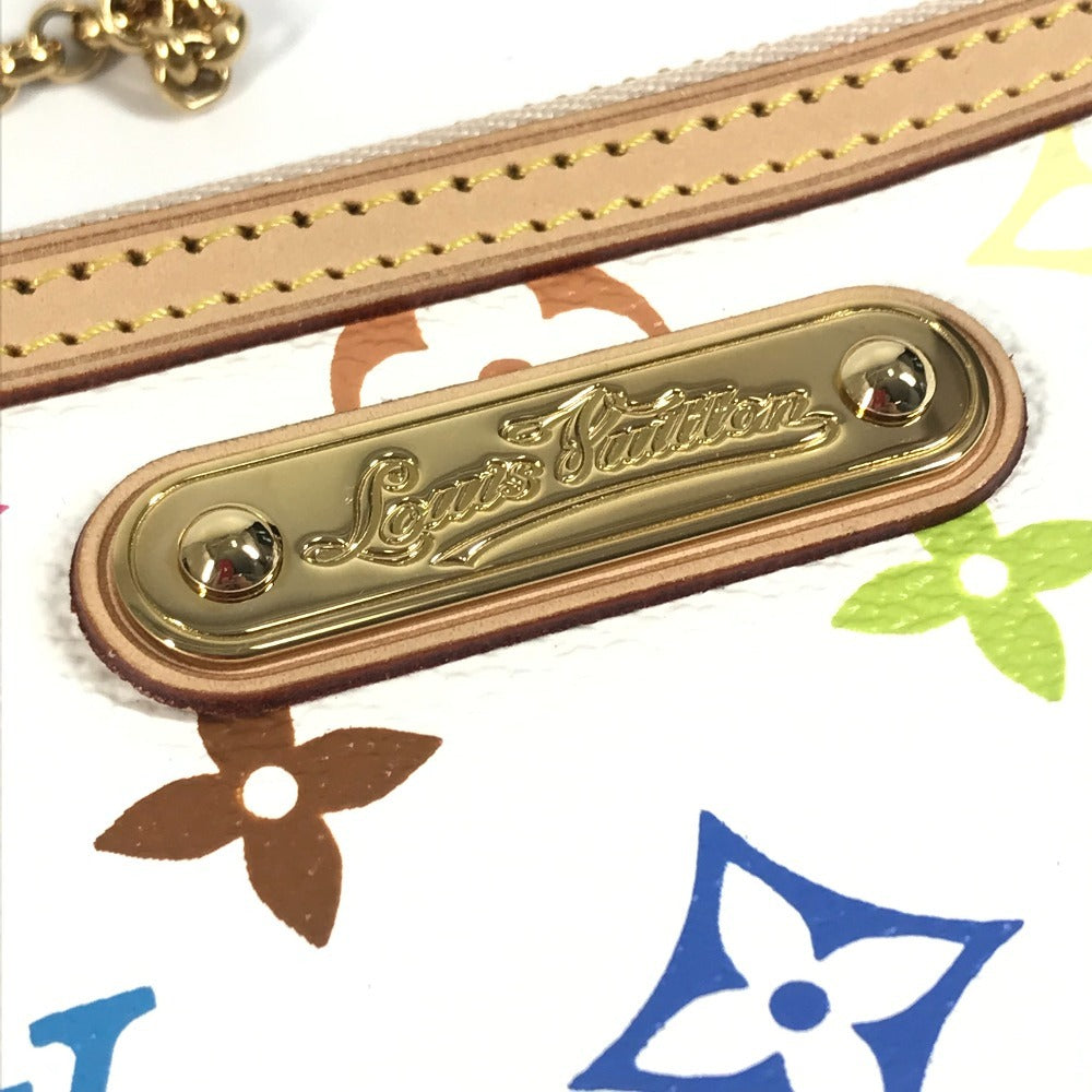 LOUIS VUITTON M60096 モノグラムマルチカラー ポシェット ミラ MM ポシェットミラMM カバン チェーン アクセサリーポーチ ハンドバッグ ショルダーバッグ モノグラムマルチカラーキャンバス ユニセックス ブロン ホワイト