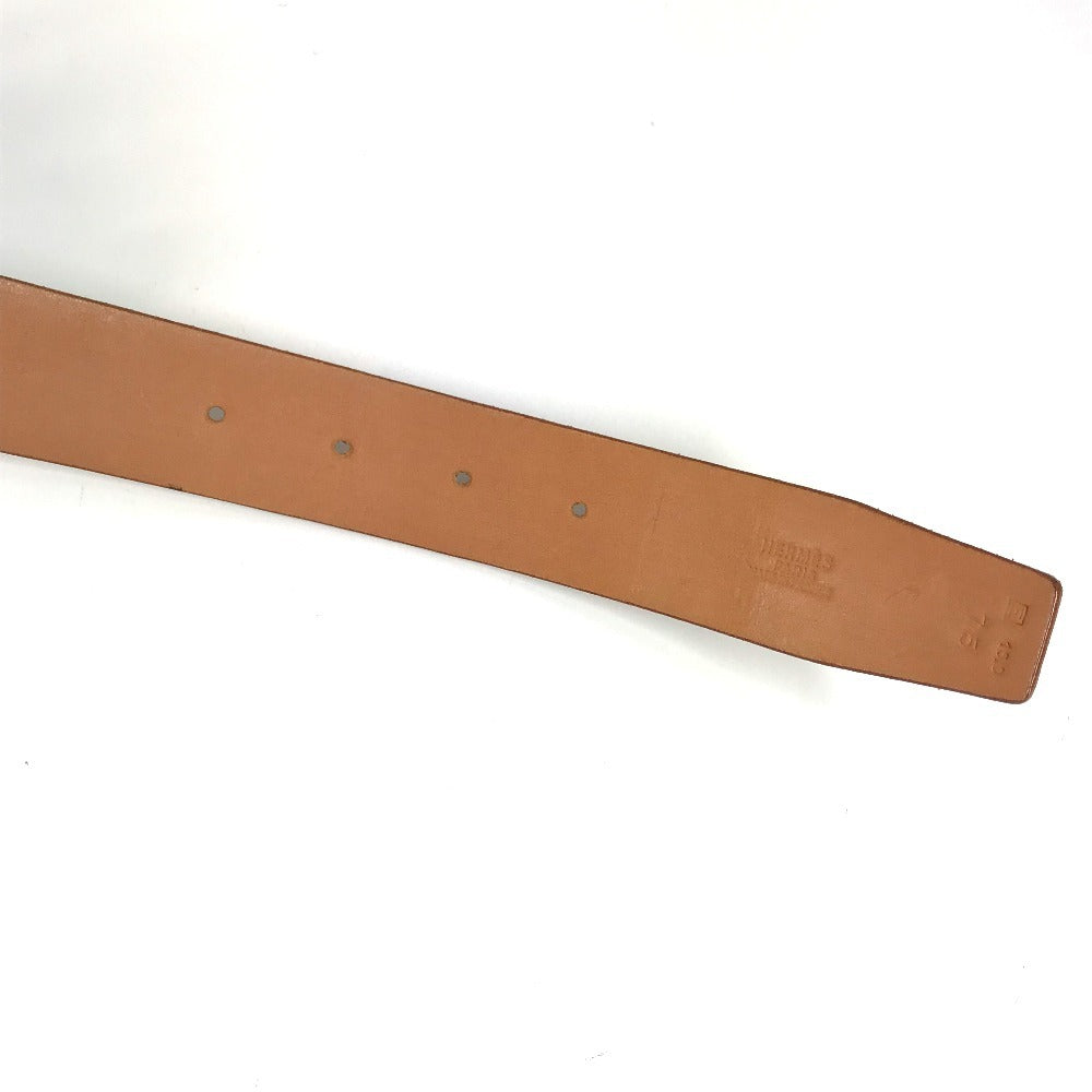 HERMES ベルトのみ アクセサリー ベルト レザー ユニセックス ブラウン