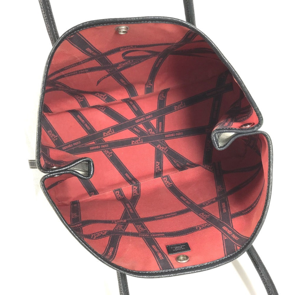 HERMES ガーデンパーティPM ガーデンパーティPM カバン ハンドバッグ トートバッグ トワルアッシュ レディース ブラック