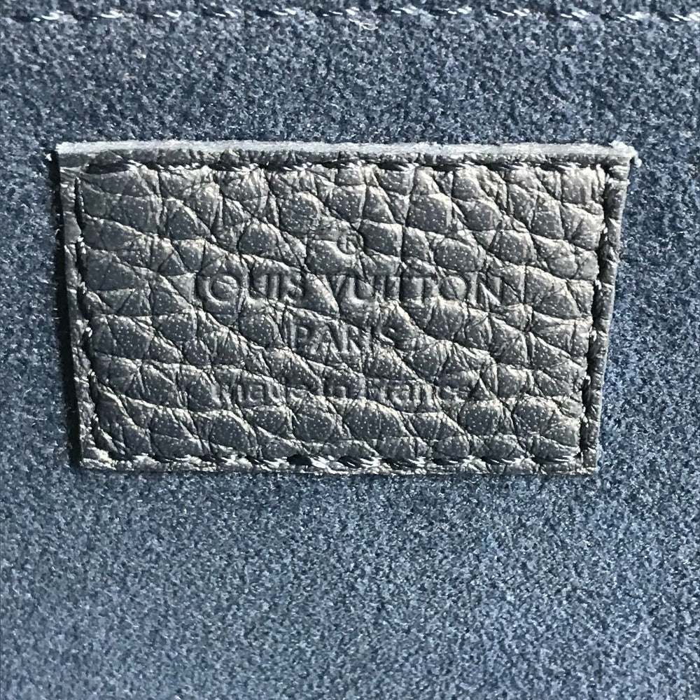 LOUIS VUITTON M68235 LVロゴ ポシェットジュールGM ポーチ カバン L字ファスナー セカンドバッグ クラッチバッグ トリヨンレザー ユニセックス ネイビー