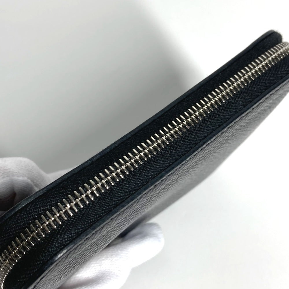 HERMES アザップコンパクト 財布 ウォレット 小銭入れ ラウンドファスナー コインケース エプソン ユニセックス ブラック