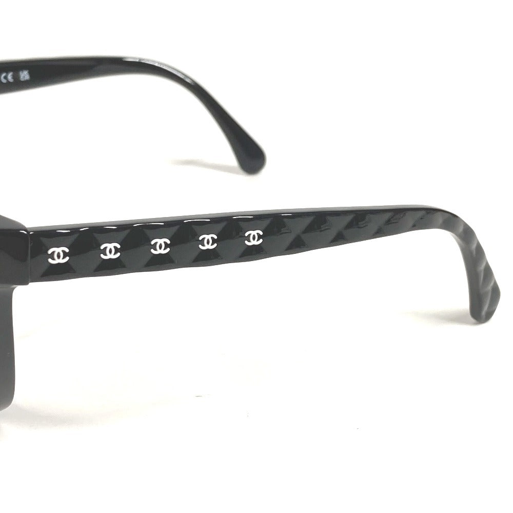 CHANEL 3442-S-A CC ココマーク ロゴ マトラッセ キルティング めがね メガネ アイウェア 眼鏡 サングラス プラスチック レディース ブラック