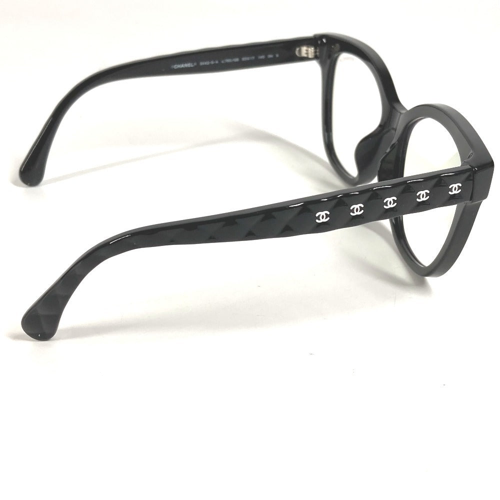 CHANEL 3442-S-A CC ココマーク ロゴ マトラッセ キルティング めがね メガネ アイウェア 眼鏡 サングラス プラスチック レディース ブラック