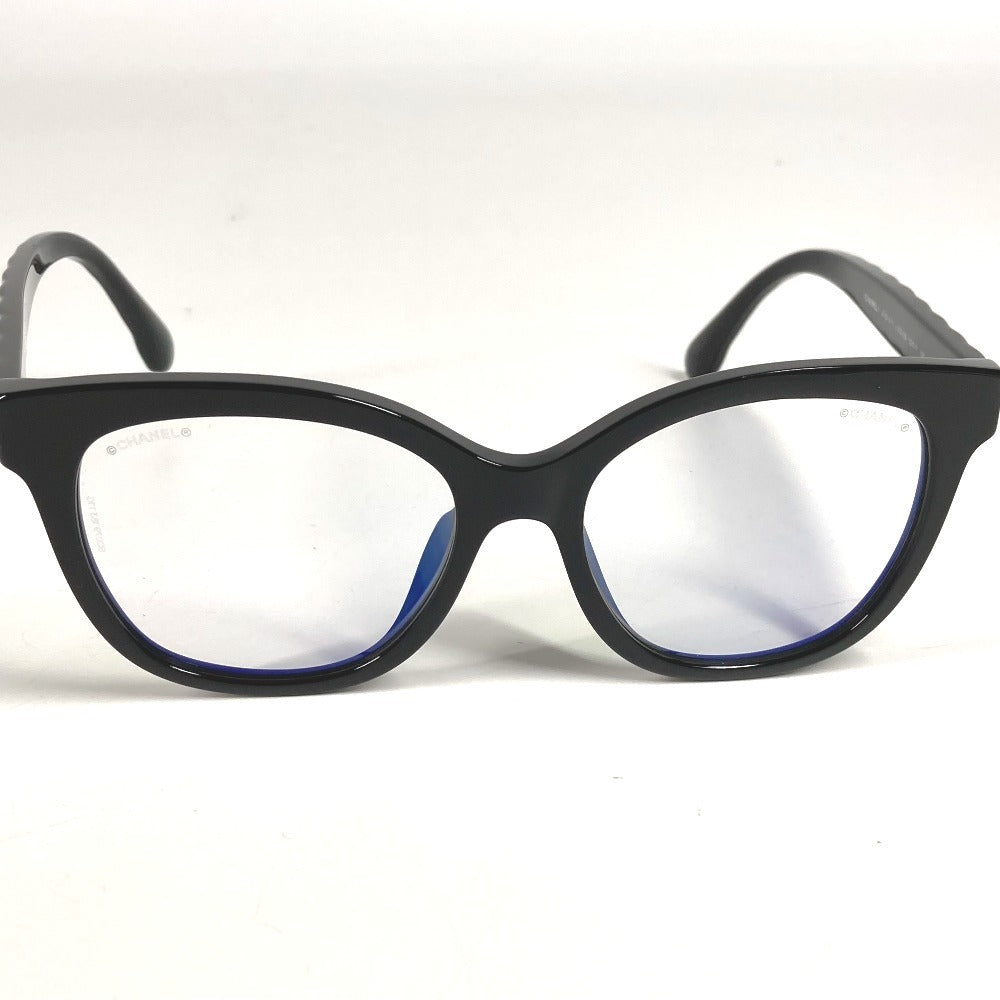 CHANEL 3442-S-A CC ココマーク ロゴ マトラッセ キルティング めがね メガネ アイウェア 眼鏡 サングラス プラスチック レディース ブラック