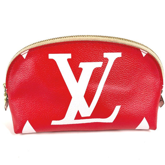 LOUIS VUITTON M67694 モノグラムジャイアント ポシェットコスメティック メイクポーチ 化粧ポーチ ポーチ モノグラムキャンバス レディース レッド