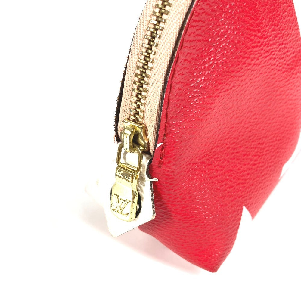 LOUIS VUITTON M67694 モノグラムジャイアント ポシェットコスメティック メイクポーチ 化粧ポーチ ポーチ モノグラムキャンバス レディース レッド