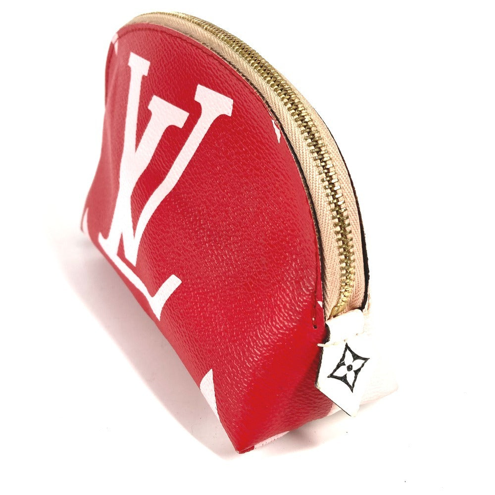 LOUIS VUITTON M67694 モノグラムジャイアント ポシェットコスメティック メイクポーチ 化粧ポーチ ポーチ モノグラムキャンバス レディース レッド