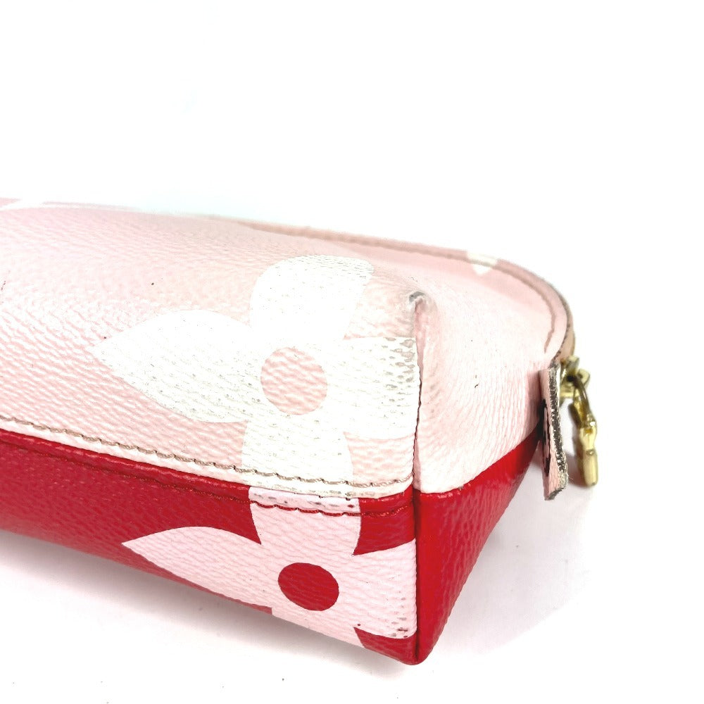 LOUIS VUITTON M67694 モノグラムジャイアント ポシェットコスメティック メイクポーチ 化粧ポーチ ポーチ モノグラムキャンバス レディース レッド