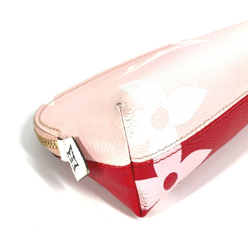 LOUIS VUITTON M67694 モノグラムジャイアント ポシェットコスメティック メイクポーチ 化粧ポーチ ポーチ モノグラムキャンバス レディース レッド
