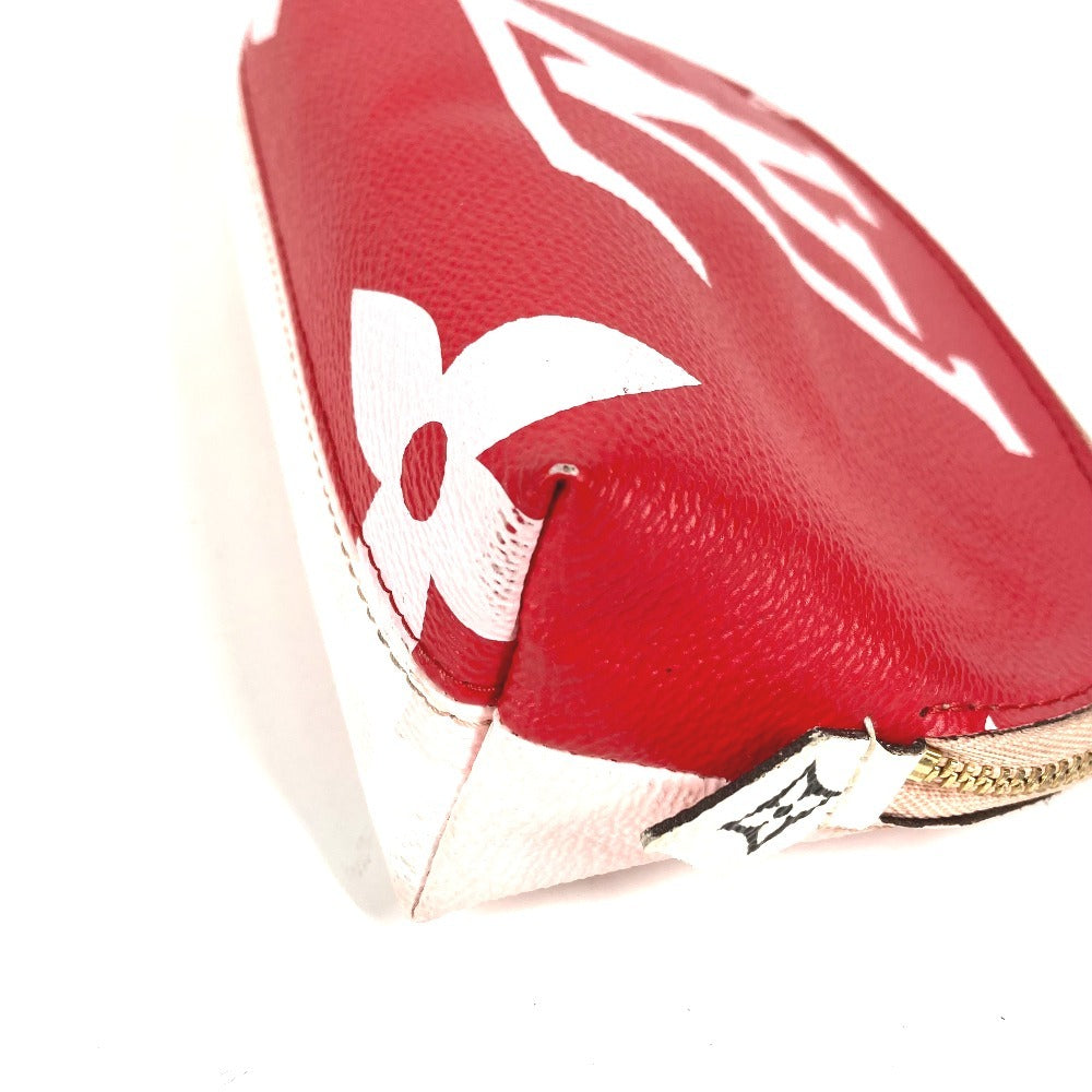 LOUIS VUITTON M67694 モノグラムジャイアント ポシェットコスメティック メイクポーチ 化粧ポーチ ポーチ モノグラムキャンバス レディース レッド