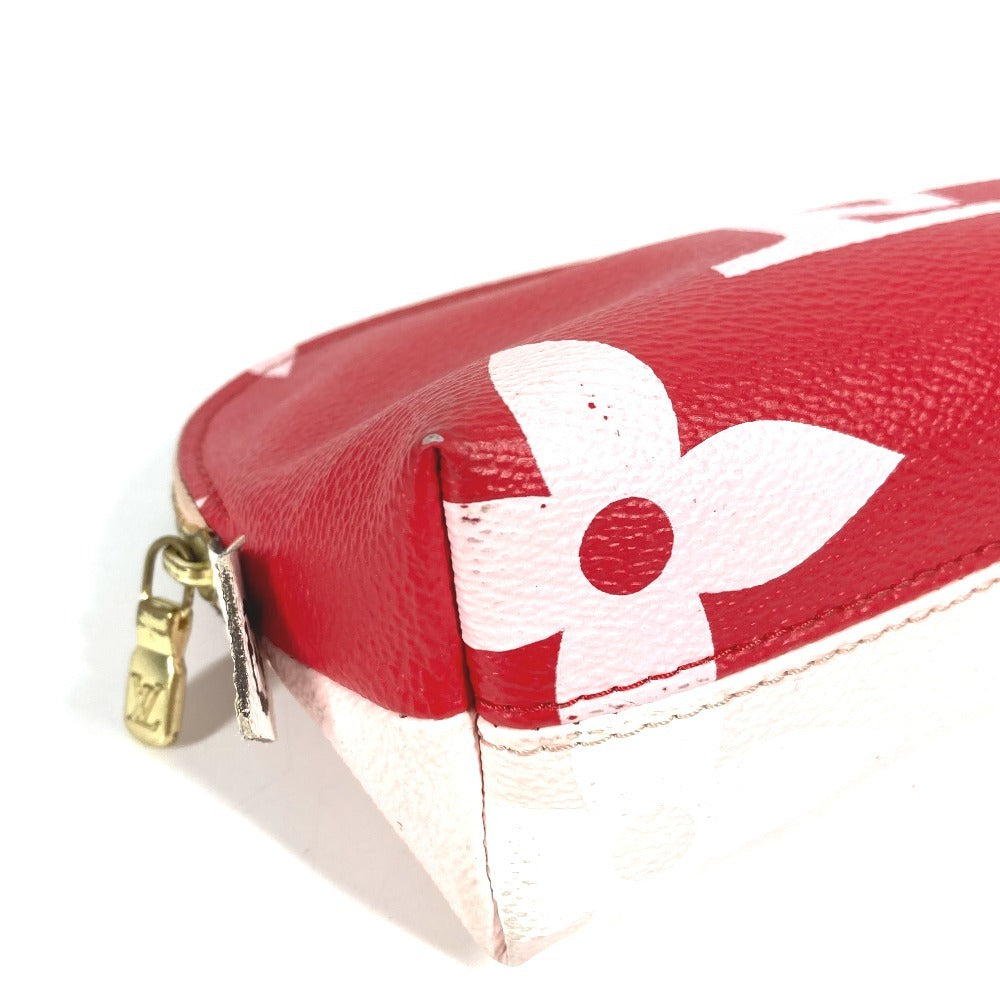 LOUIS VUITTON M67694 モノグラムジャイアント ポシェットコスメティック メイクポーチ 化粧ポーチ ポーチ モノグラムキャンバス レディース レッド