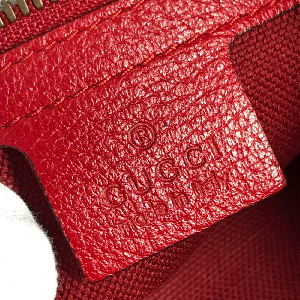 GUCCI 473872 トリコロール ドローストリング GG カバン バックパック ナップサック 2WAYバッグ ハンドバッグ トートバッグ リュックサック レザー/キャンバス ユニセックス レッド