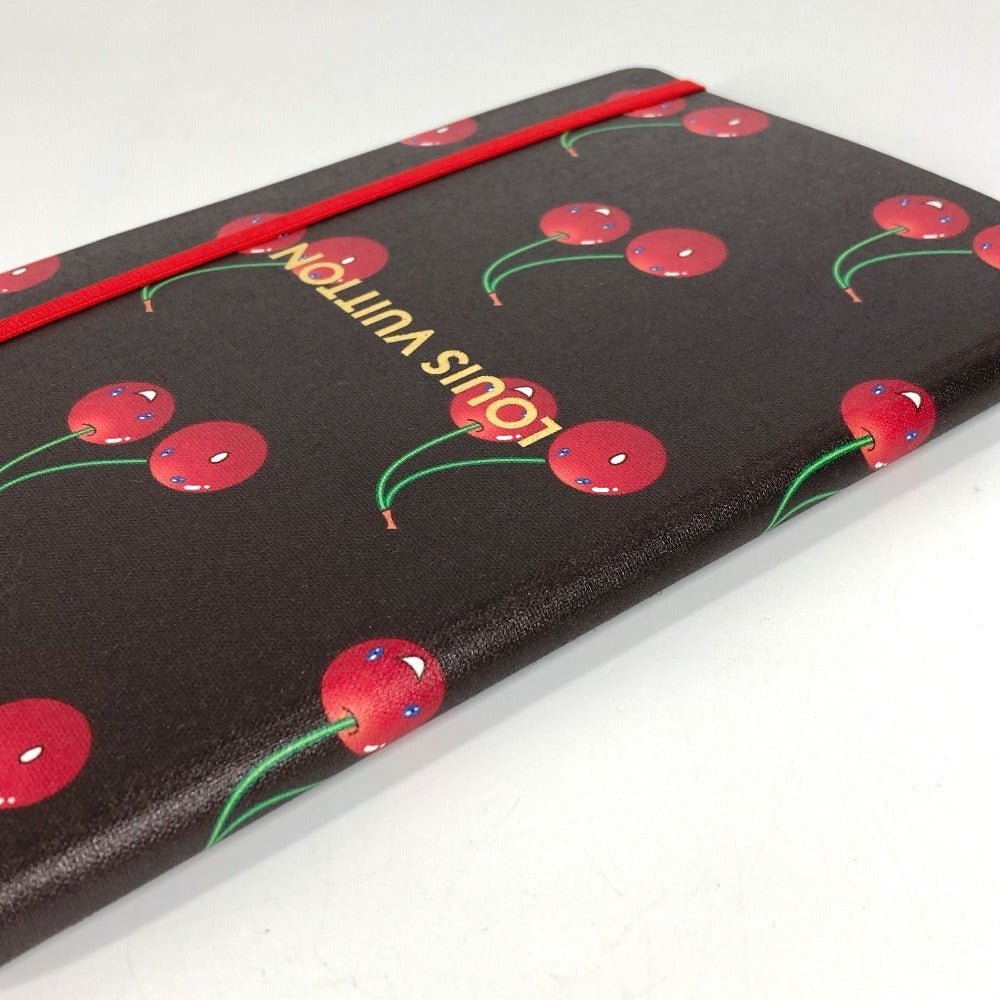 LOUIS VUITTON GI1371 LV×TM サクランボ ノートブック MM ジェーン チェリー メモ帳 ノート 村上隆 ノートブック 紙 レディース ブラウン