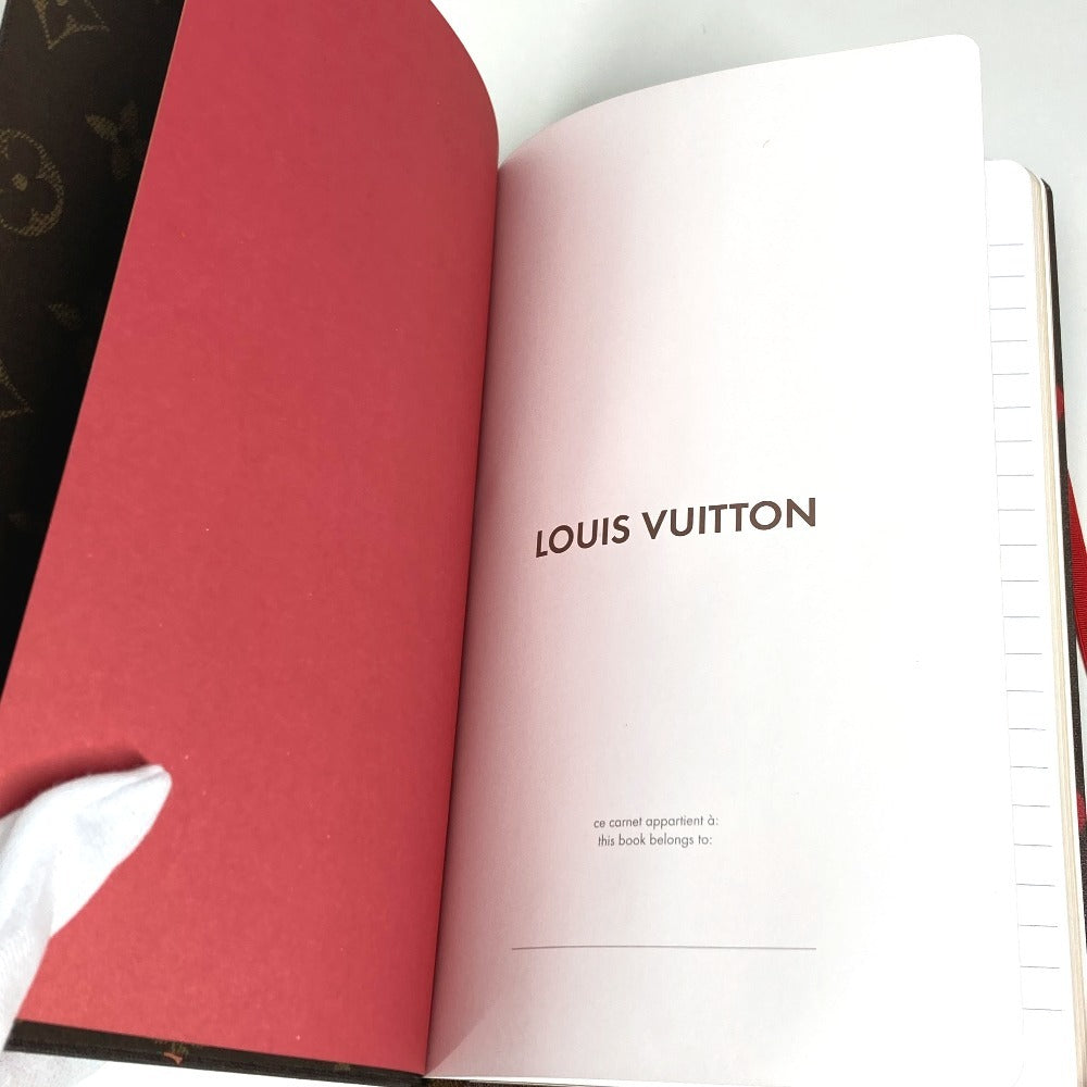 LOUIS VUITTON GI1371 LV×TM サクランボ ノートブック MM ジェーン チェリー メモ帳 ノート 村上隆 ノートブック 紙 レディース ブラウン