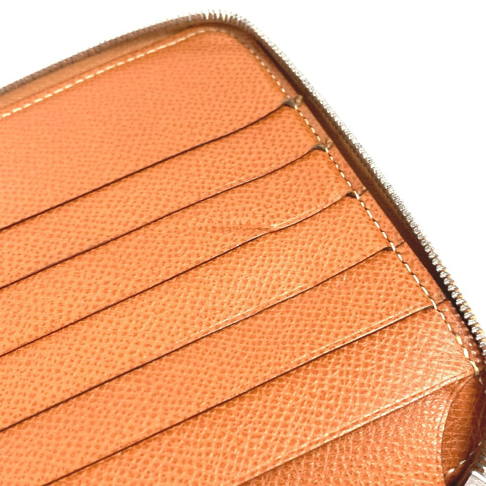 HERMES ラウンドファスナー トラベルケース アザップ コンバイン ロングウォレット 長財布 エプソン ユニセックス ゴールド