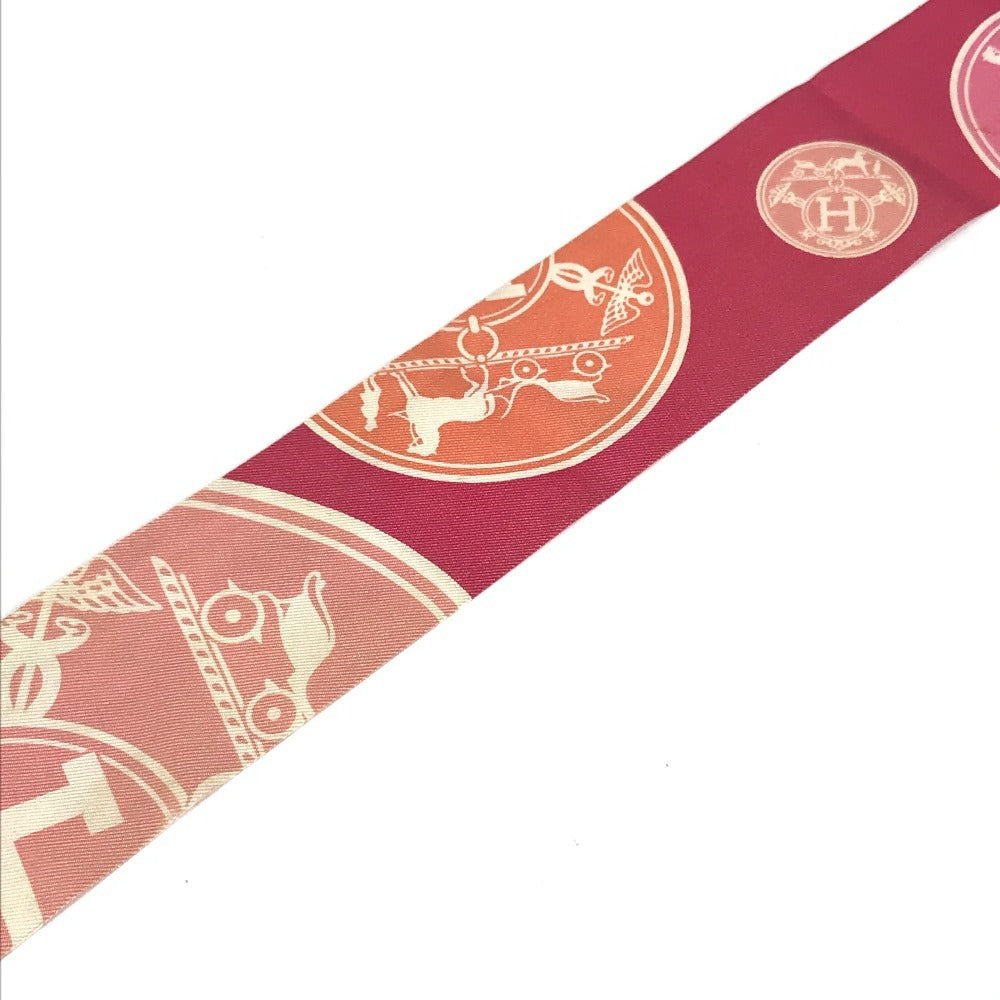 HERMES ツイリー ツィリー ツイリー スカーフ シルク レディース ピンク
