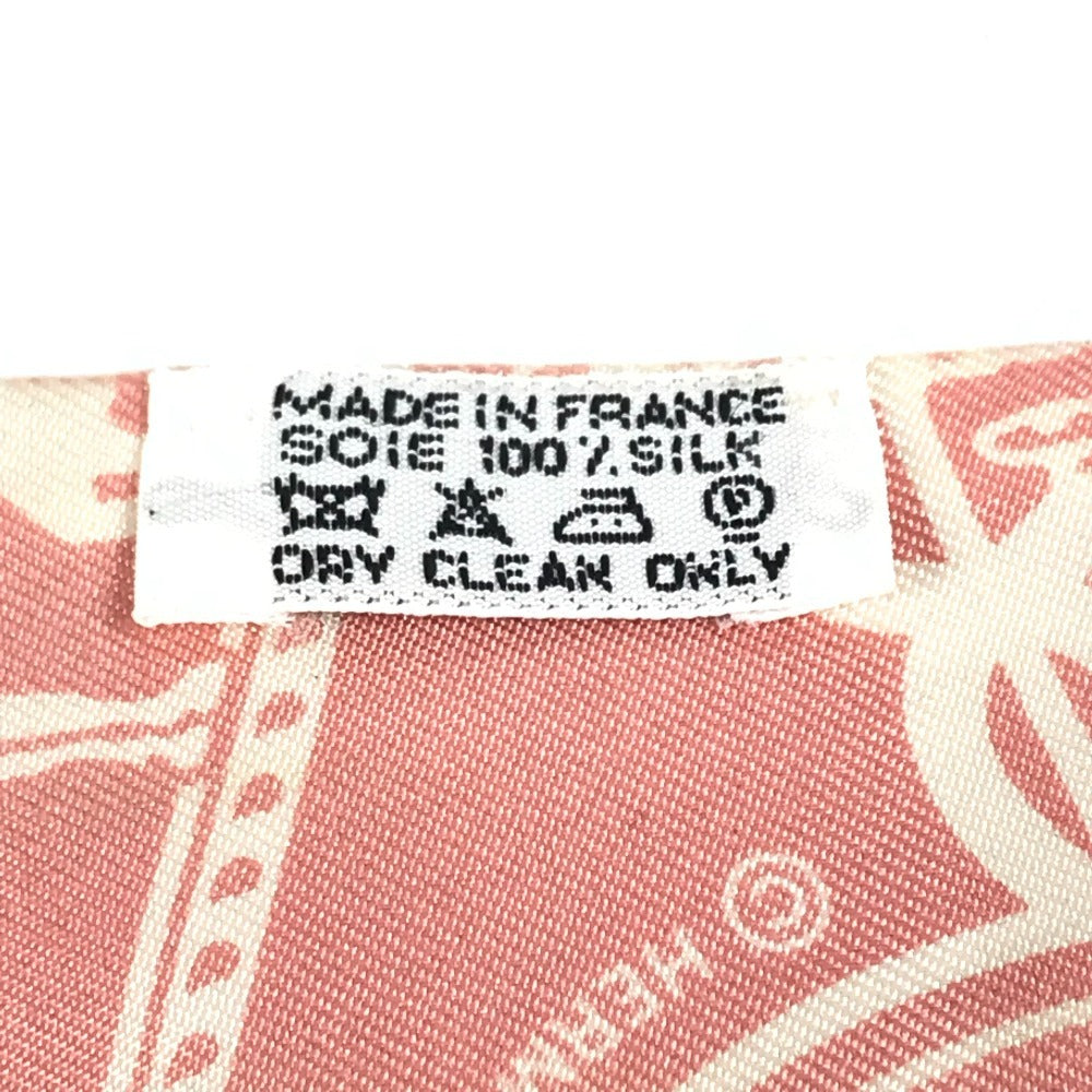 HERMES ツイリー ツィリー ツイリー スカーフ シルク レディース ピンク