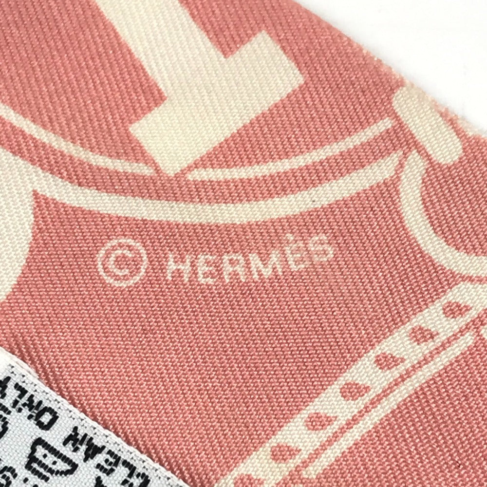 HERMES ツイリー ツィリー ツイリー スカーフ シルク レディース ピンク
