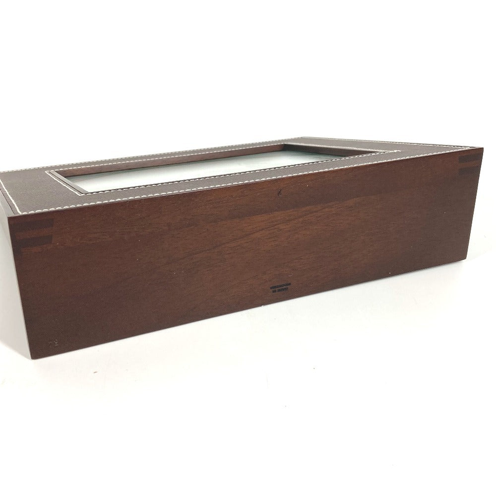 HERMES マホガニー フォトフレーム 《プレイヤード》 MM 横型 写真立て インテリア フォトフレーム トリヨン ユニセックス ショコラ ブラウン