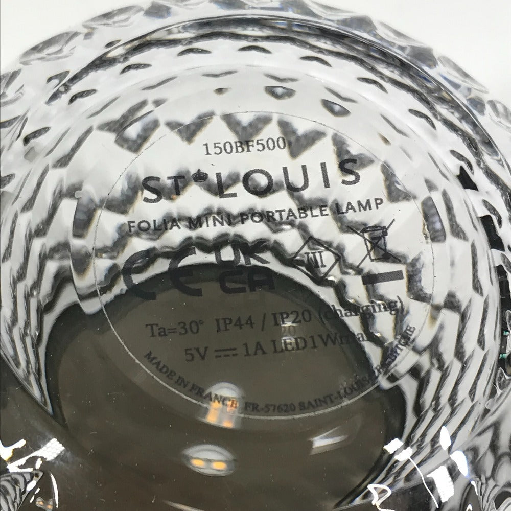 Saint Louis 150BF500 フォリア ミニポータブルランプ ランプ インテリア 照明 テーブル 卓上 スタンド 雑貨 アルミニウム ユニセックス シルバー