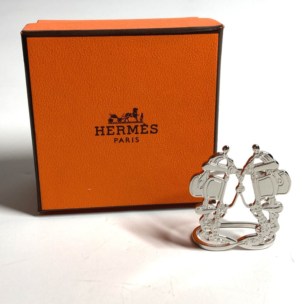 HERMES ブリッド・ドゥ・ガラ アクセサリー ファッション小物 スカーフリング メタル レディース シルバー