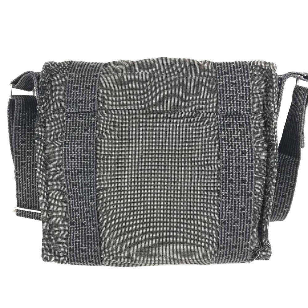 HERMES エールライン バサスPM バサス PM カバン 斜め掛け メッセンジャーバッグ ショルダーバッグ ポリアミド ユニセックス グレー