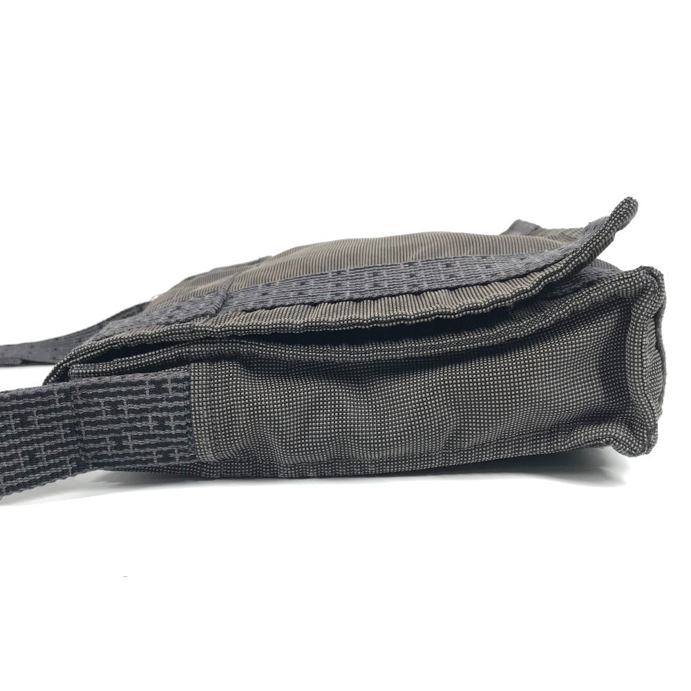 HERMES エールライン バサスPM バサス PM カバン 斜め掛け メッセンジャーバッグ ショルダーバッグ ポリアミド ユニセックス グレー