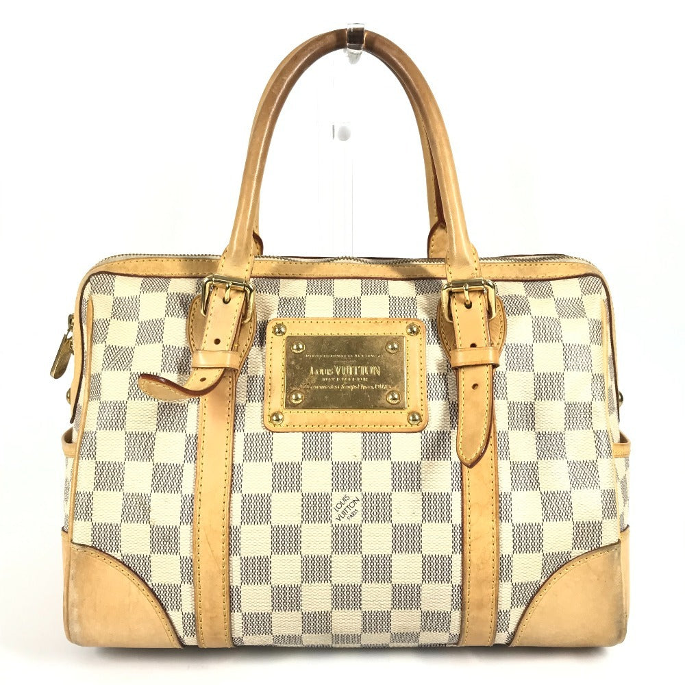 LOUIS VUITTON N52001 ダミエアズール バークレーPM バークレー PM カバン ミニボストンバッグ ハンドバッグ ダミエアズールキャンバス レディース ホワイト