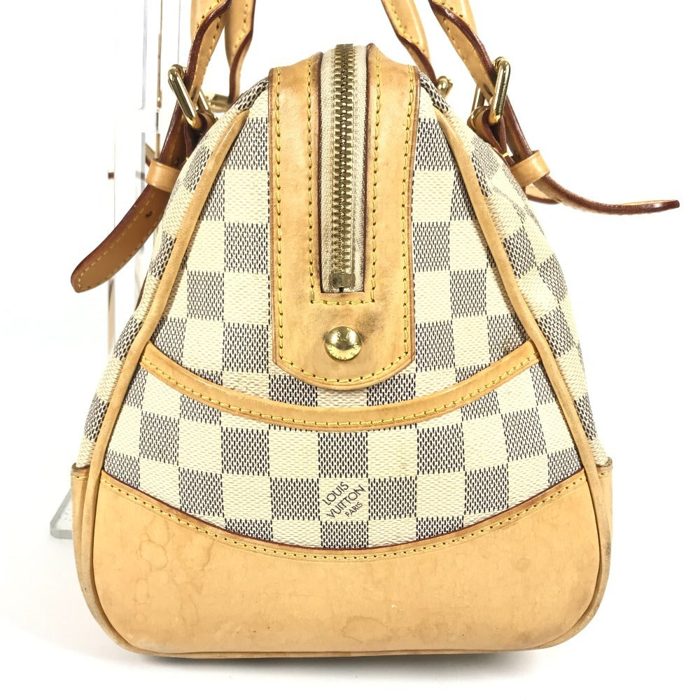 LOUIS VUITTON N52001 ダミエアズール バークレーPM バークレー PM カバン ミニボストンバッグ ハンドバッグ ダミエアズールキャンバス レディース ホワイト