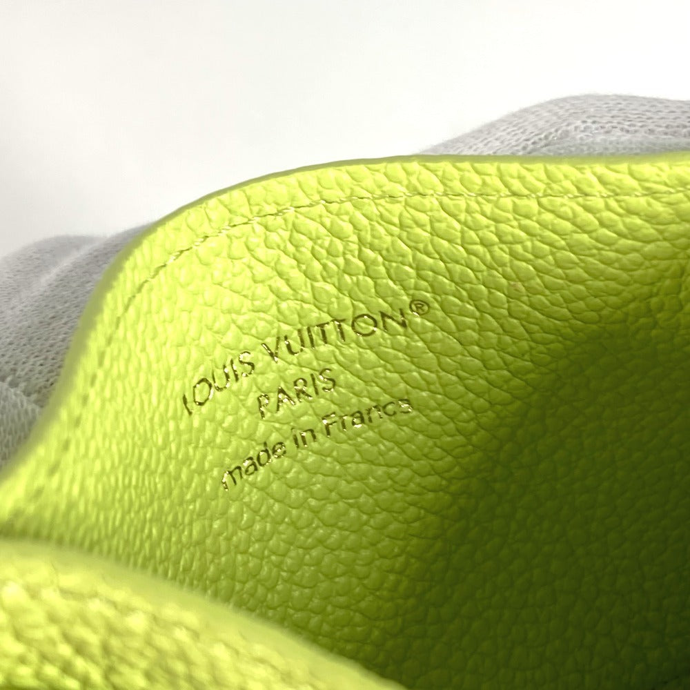 LOUIS VUITTON M13645 モノグラムアンプラント カードケース ポルト カルト･LV チャーム 名刺入れ パスケース カードケース モノグラムアンプラントレザー ユニセックス ゼスティライム グリーン