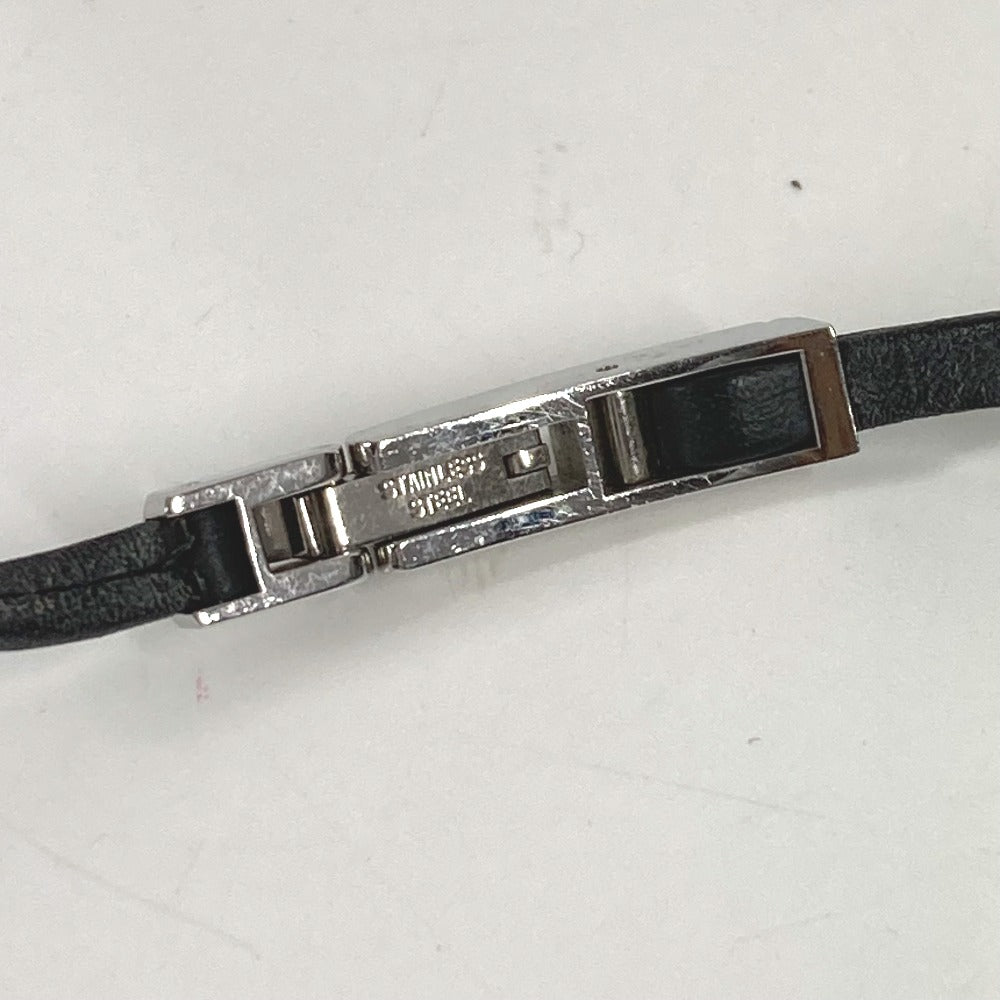 GUCCI 6100L ブレスウォッチ ロゴ 時計 ウォッチ 腕時計 SS レディース シルバー