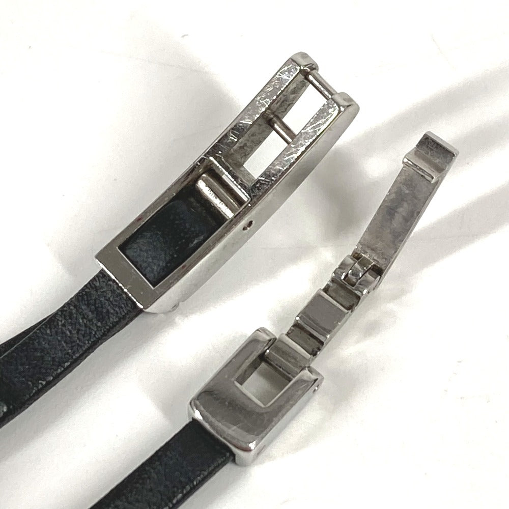 GUCCI 6100L ブレスウォッチ ロゴ 時計 ウォッチ 腕時計 SS レディース シルバー