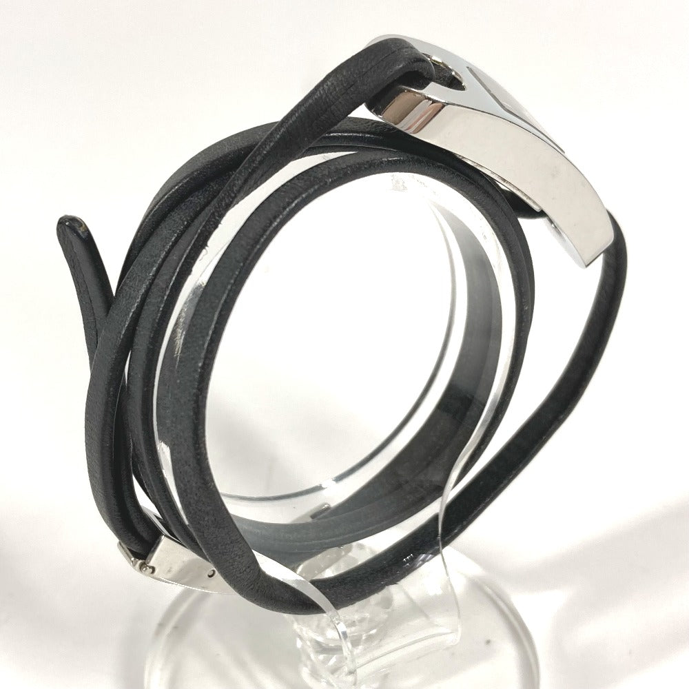 GUCCI 6100L ブレスウォッチ ロゴ 時計 ウォッチ 腕時計 SS レディース シルバー