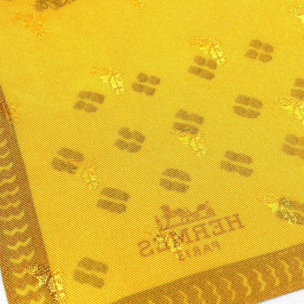 HERMES カレ90 カレ 90 ブロックの4重編み Quadrige galon quadri au bloc スカーフ シルク レディース オレンジ