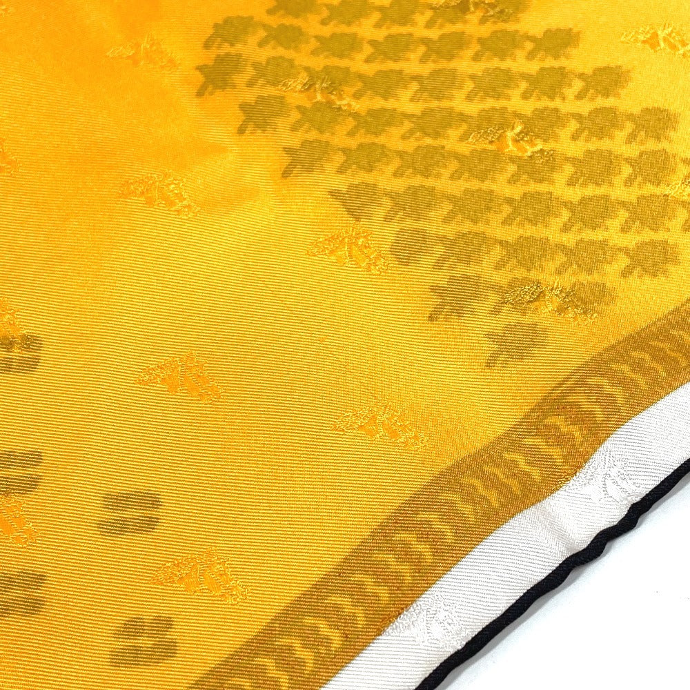 HERMES カレ90 カレ 90 ブロックの4重編み Quadrige galon quadri au bloc スカーフ シルク レディース オレンジ