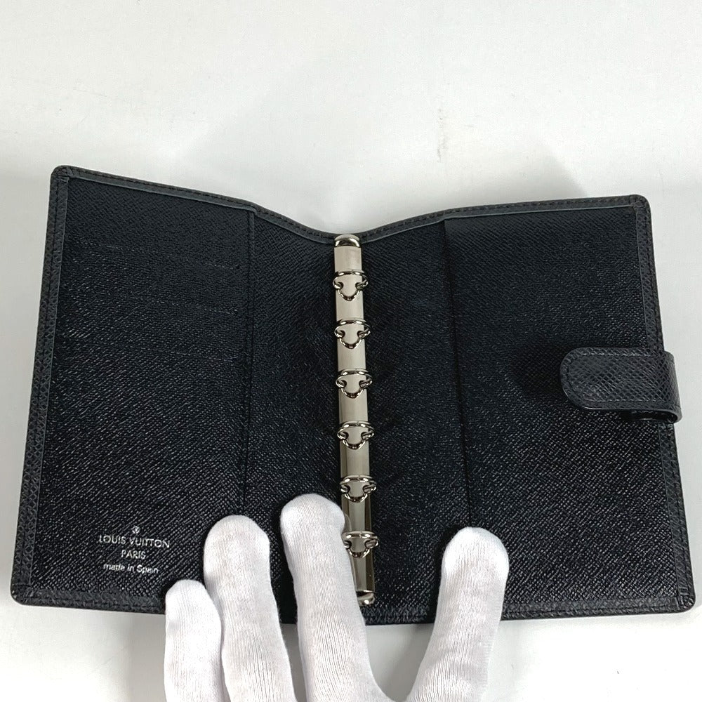 LOUIS VUITTON R20426 タイガ アジェンダPM アジェンダ PM ステーショナリー システム手帳 ダイアリー 手帳カバー タイガレザー ユニセックス アルドワーズ ブラック