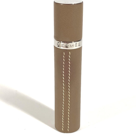 HERMES パフュームケース レフィラブル アトマイザー 香水ケース 香水入れ 小物入れ レザー ユニセックス エトゥープ グレー