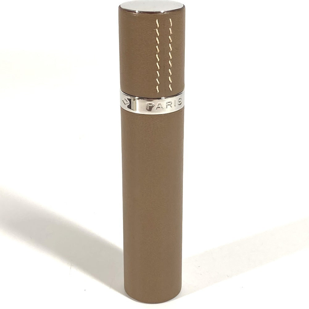 HERMES パフュームケース レフィラブル アトマイザー 香水ケース 香水入れ 小物入れ レザー ユニセックス エトゥープ グレー