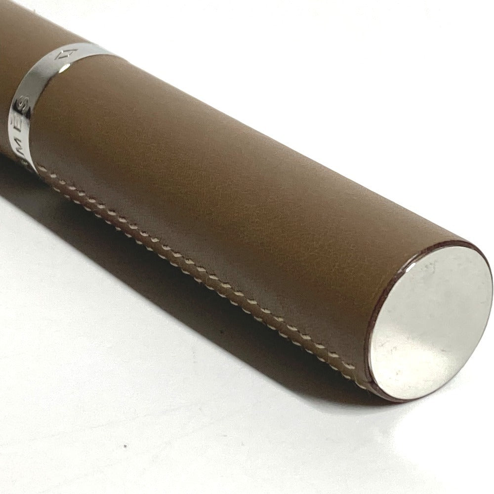 HERMES パフュームケース レフィラブル アトマイザー 香水ケース 香水入れ 小物入れ レザー ユニセックス エトゥープ グレー