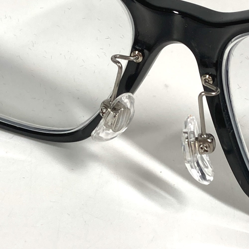 CHANEL 3420-Q-A CC ココマーク ロゴ ラインストーン チェーン めがね メガネ アイウェア 眼鏡 サングラス プラスチック レディース ブラック