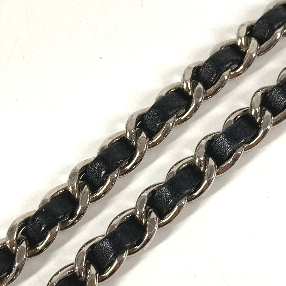 CHANEL A46646 カンボンライン CC ココマーク ロゴ チェーンウォレット カバン 長財布 斜め掛け チェーンバッグ ショルダーバッグ レザー レディース ブラック