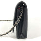 CHANEL A46646 カンボンライン CC ココマーク ロゴ チェーンウォレット カバン 長財布 斜め掛け チェーンバッグ ショルダーバッグ レザー レディース ブラック