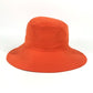 HERMES Hロゴ ハット帽 帽子 バケットハット ボブハット ハット ポリエステル ユニセックス オレンジ